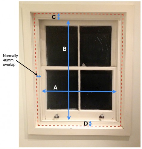 measuring for sash window